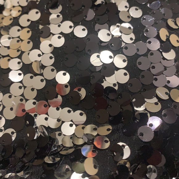 Strapless Silver Sequined Dress.   As U Wish Brand perfect for New Years’ Eve - Picture 3 of 6